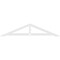 Ekena Millwork Pitch Artisan Architectural Grade PVC Gable Pediment, 60"W x 12 1/2"H x 1"P (5/12) GPP060X013X100ART - alternate 2